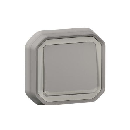 Legrand Grey Push Button Light Switch, 1 Way [070071]; 253-9120