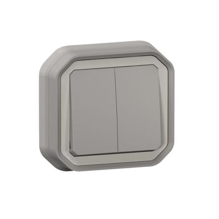 Legrand Grey Push Button Light Switch, 1 Way [070072]; 253-9121