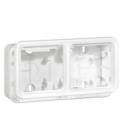 Legrand Black Thermoplastic Back Boxes, IP55, 2 Gangs [070742]; 253-9143
