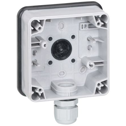 Legrand Grey Thermoplastic Back Boxes, IP55, 1 Gangs [090491]; 253-9166