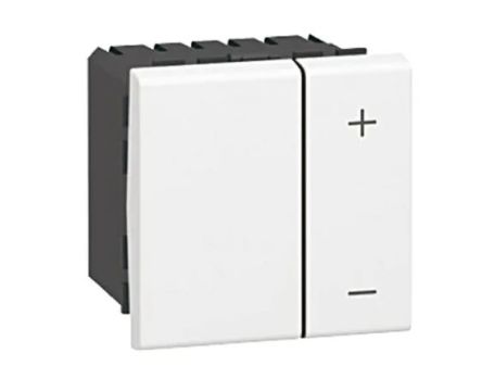 Legrand Grey Push Button Light Switch, 1 Way [199272]; 253-9186
