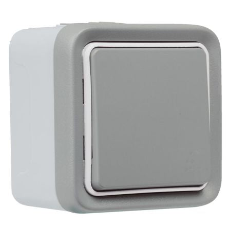 Legrand Grey Push Button Light Switch, 1 Way [199273]; 253-9187