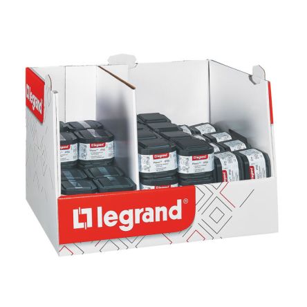 Legrand Grey Push Button Light Switch, 1 Way [300205]; 253-9196