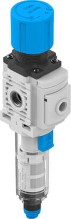 Festo MS Polycarbonate Filter Regulator, 5μm, G 1/4, Automatic, 1 → 10 bar, 8098263 [MS4-LFR-1/4-D6-C-P-VC-A8-B]; 253-9218