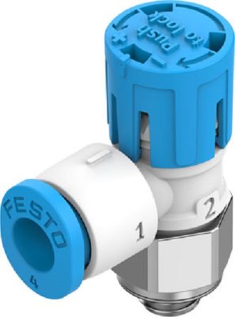 Festo Manual Flow Control Pneumatic Manual Control Valve VFOE Series, Metric M5, M5, III B [VFOE-LE-T-M5-Q4-P50]; 253-9264