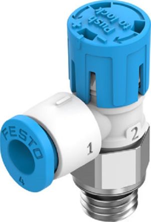 Festo Manual Flow Control Pneumatic Manual Control Valve VFOE Series, M7, M7, III B [VFOE-LS-T-M7-Q4]; 253-9271