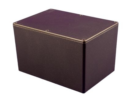 Hammond 1550 Series Black Die Cast Aluminium Junction Box, IP54, 171 x 121 x 101mm [1550FBK]; 253-9528