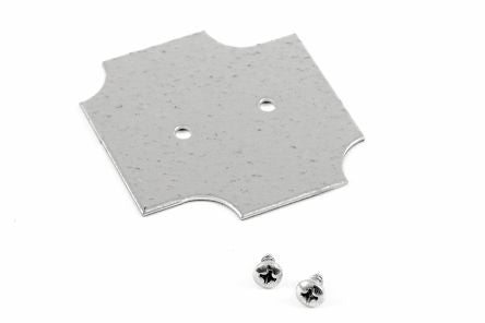 Hammond Steel Mounting Plate, 66mm W, 66mm L for Use with 1554 & 1555 B & B2 Enclosures [1554BPL]; 253-9533