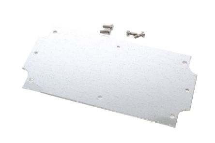 Hammond Steel Mounting Plate, 90mm W, 160mm L for Use with 1554 &amp; 1555 J, J2 &amp; K2 Enclosures, K [1554JPL]; 253-9545