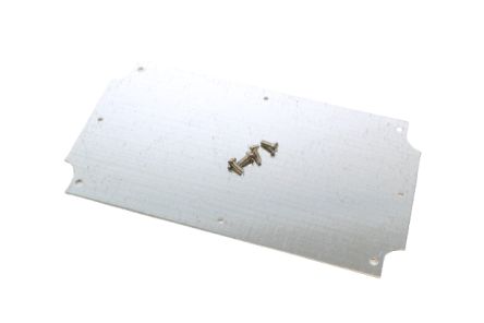 Hammond Steel Mounting Plate, 120mm W, 200mm L for Use with 1554 & 1555 U & U2 Enclosures [1554UPL]; 253-9555