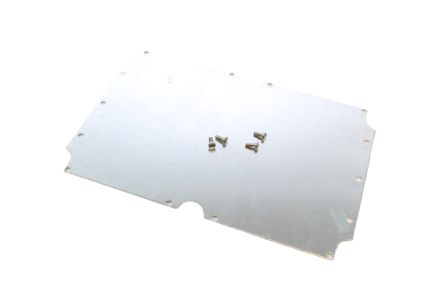 Hammond Steel Mounting Plate, 160mm W, 240mm L for Use with 1554 &amp; 1555 VA, VA2 &amp; VB2 Enclosures, VB [1554VAPL]; 253-9557