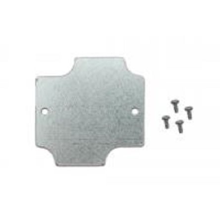 Hammond Steel Mounting Plate, 54mm W, 54mm L for Use with Flanged 1555 BF & B2F Enclosures [1555BFPL]; 253-9567