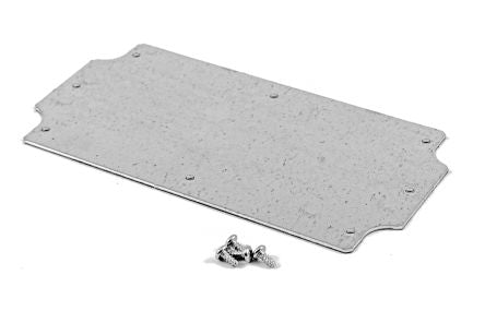 Hammond Steel Mounting Plate, 76mm W, 148mm L for Use with Flanged 1555 JF & J2F Enclosures [1555JFPL]; 253-9572