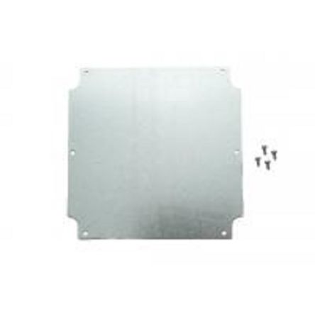 Hammond Steel Mounting Plate, 148mm W, 149mm L for Use with Flanged 1555 RF & R2F Enclosures [1555RFPL]; 253-9574