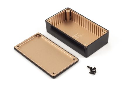 Hammond General Purpose Enclosure, 112 x 62 x 31mm [1591RBBK]; 253-9701