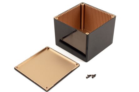 Hammond General Purpose Enclosure, 120 x 120 x 94mm [1591RVBK]; 253-9712