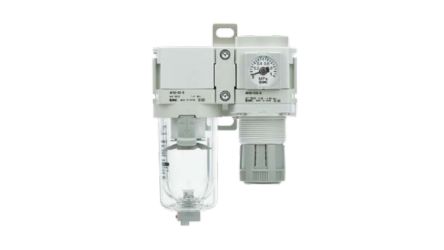 SMC AC60B Filter Regulator, 5μm, Rc 1, Semi Automatic, 8.5 bar [AC60B-10DG-D]; 254-1492