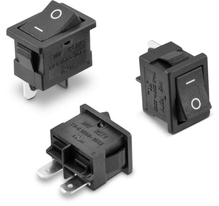 Wurth Elektronik SPST, (On)-Off Rocker Switch Snap-In [471001264143]; 254-1825