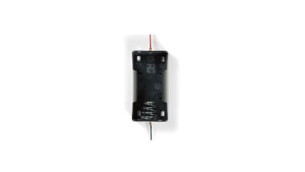 Takachi Electric Industrial 1 x D Battery Holder, Coil Spring Contact [SN1-1-P]; 254-2521