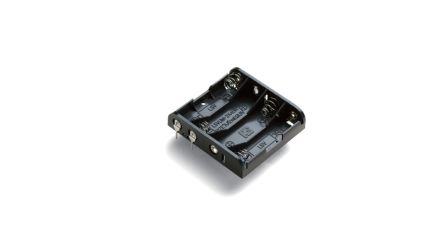 Takachi Electric Industrial 4 x AA Battery Holder, Coil Spring Contact [SN3-4PC-P]; 254-2533