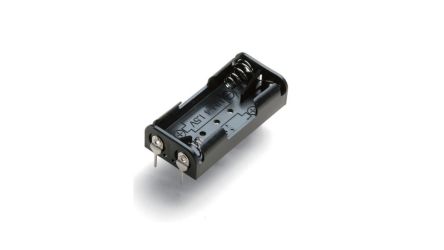 Takachi Electric Industrial 2 x AAA Battery Holder, Coil Spring Contact [SN4-2PC-P]; 254-2535