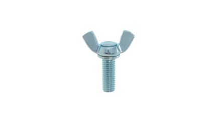 Yahata Neji, M8 Iron Thumb Screw, Chrome Plated Finish, 35mm [Wing screws 8X35]; 254-2600
