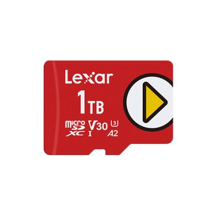 Lexar 1 TB MicroSDXC Micro SD Card, A2 V30 U3, Class10, UHS-I [LMSPLAY001T-BNNNG]; 254-2662