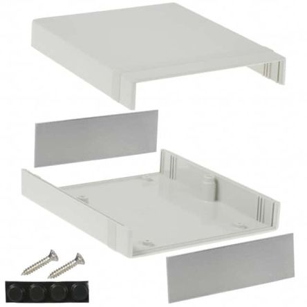 Hammond ABS Instrument Case, 180 x 104 x 52mm [1598CSGY]; 254-2680