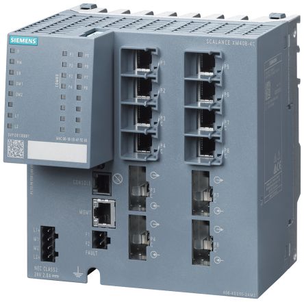 Siemens Managed 24 Port Ethernet Switch [6GK54084GP002AM2]; 254-2914