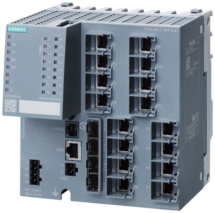 Siemens Managed 24 Port Ethernet Switch [6GK5416-4GS00-2AM2]; 254-2917