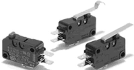 Omron Hinge Roller Lever Limit Switch, IP40, SPDT, 250V ac Max [D3V-116-1C5]; 254-3108