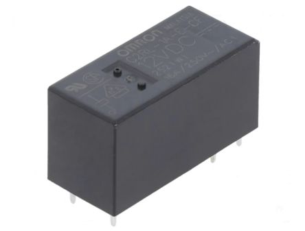 Omron Through Hole Mount Power Relay, 12V dc Coil, 12A Switching Current, SPST [G2RL-1A-E-CF DC12]; 254-3118