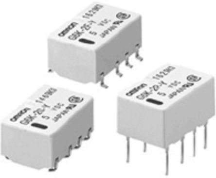 Omron Surface Mount Power Relay, 24V dc Coil, 1A Switching Current, DPDT [G6K-2F-TR DC24]; 254-3147