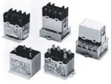 Omron Chassis Mount Power Relay, 12V dc Coil, DPST [G7L-2A-TUBJ DC12]; 254-3153