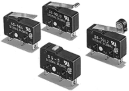 Omron Hinge Lever Limit Switch, IP40, SPDT, 125V ac Max [SS-01GL13T]; 254-3160