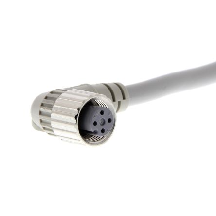 Omron Right Angle Female M12 to Unterminated Sensor Actuator Cable, 10m [XS2F-D422-J80-F]; 254-3450