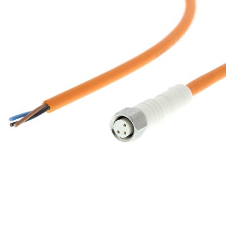 Omron Straight Female M8 to Unterminated Sensor Actuator Cable, 5m [Y92E-S08PP3S 5M]; 254-3494