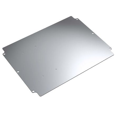 Rose Galvanised Steel Mounting Plate, 2mm H, 188mm W, 158mm L for Use with Stainless Steel Enclosures 37.201006 [10011055]; 254-5103