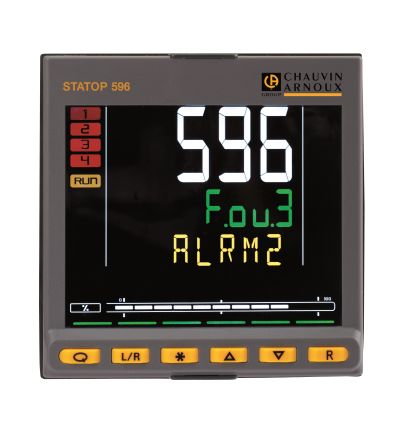 Pyro Controle STATOP 500 Panel Mount PID Temperature Controller, 96mm 1 dedicated Input, 4 Output Relay, 100 → [LST596C-012]; 254-5614