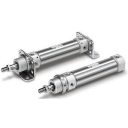 SMC ISO Standard Cylinder - 40mm Bore, 160mm Stroke, C75 Series, Double Acting [CD75E40-160-B]; 254-5905