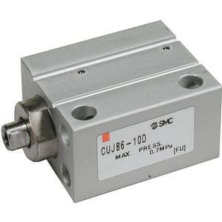 SMC Pneumatic Piston Rod Cylinder - 8mm Bore, 30mm Stroke, CUJ Series, Double Acting [CDUJB8-30D]; 254-6215