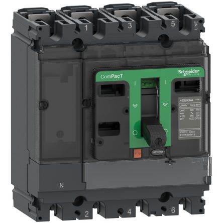 Schneider Electric Fuse Switch Disconnector, 4 Pole, 100A Max Current, 100A Fuse Current [C104100S]; 254-6275