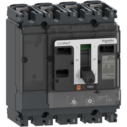 Schneider Electric, ComPacT NSX MCCB 4P 80A, Fixed Mount [C10F4TM080D1]; 254-6290