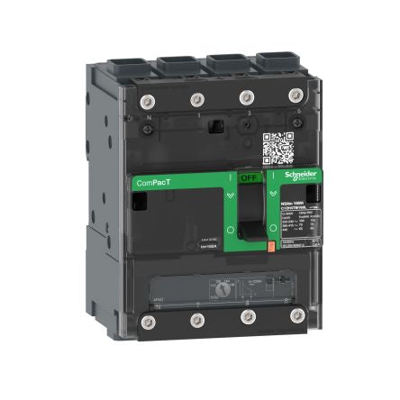 Schneider Electric, ComPacT NSX MCCB 4P 50A, Fixed Mount [C11N4TM050L]; 254-6324