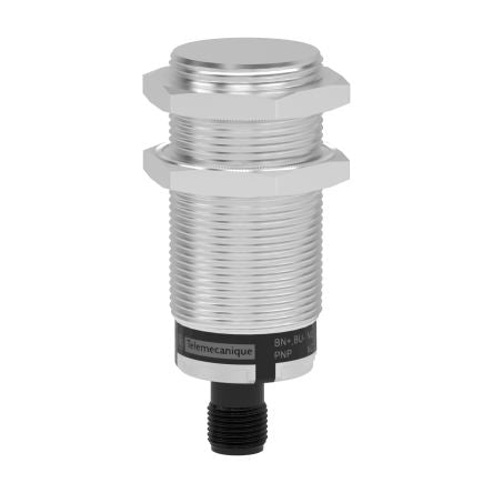 Telemecanique Sensors Capacitive Threaded Barrel Proximity Sensor, M30, 10 mm Detection, PNP NO+NC, 24 V dc [XT530B1PCM12]; 254-6449