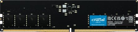 Crucial 32 GB DDR5 Desktop RAM, 4800MHz, UDIMM [CT32G48C40U5]; 254-6613
