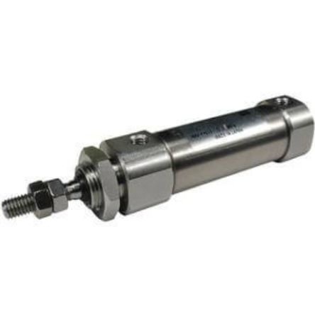 SMC Pneumatic Piston Rod Cylinder - 16mm Bore, 15mm Stroke, CJ5 Series, Double Acting [CDJ5B16SV-15-B]; 254-6829