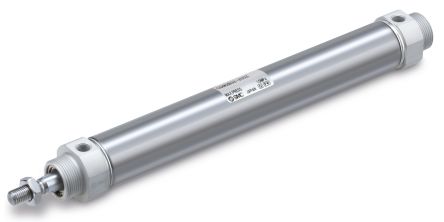 SMC Pneumatic Piston Rod Cylinder - 100mm Bore, 32mm Stroke, CM2-Z Series, Double Acting [CDM2B32-100Z]; 254-6836
