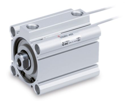 SMC Pneumatic Compact Cylinder - 75mm Bore, 63mm Stroke, CQ2 Series, Double Acting [CQ2D63R-75DMZ]; 254-7118