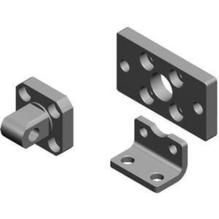 SMC Cylinder Bracket C55-L050, For Use With C55 Compact Cylinder [C55-L050]; 254-7273